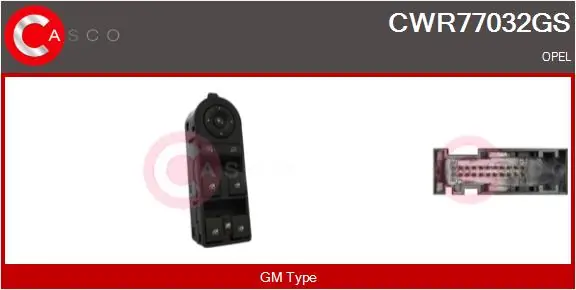 CASCO kapcsoló, ablakemelő - CWR77032GS - TothCarparts