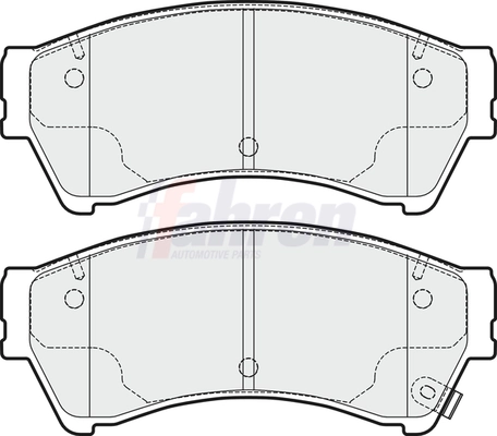 Fahren fékbetétkészlet, tárcsafék - FBP3304 - TothCarparts