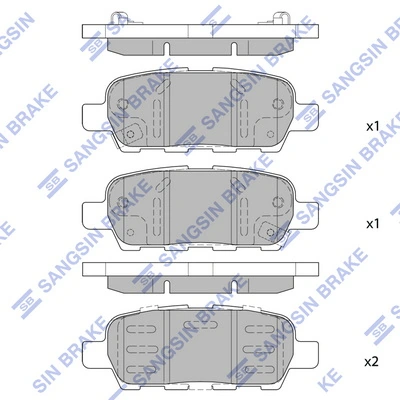 Hi-Q fékbetétkészlet, tárcsafék - SP1250(SD) - TothCarparts