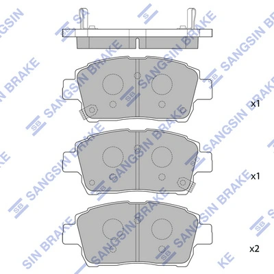 Hi-Q fékbetétkészlet, tárcsafék - SP1232(SD) - TothCarparts