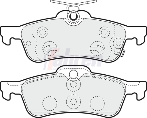Fahren fékbetétkészlet, tárcsafék - FBP3372 - TothCarparts