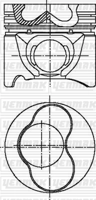 YENMAK dugattyú - 31-04301-000 - TothCarparts