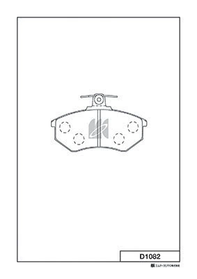 MK Kashiyama fékbetétkészlet, tárcsafék - D1082 - TothCarparts