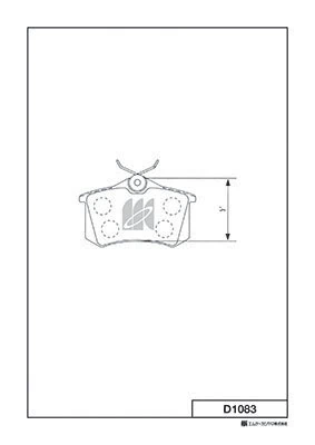 MK Kashiyama fékbetétkészlet, tárcsafék - D1083 - TothCarparts