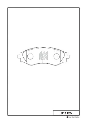 MK Kashiyama fékbetétkészlet, tárcsafék - D11125 - TothCarparts
