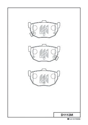 MK Kashiyama fékbetétkészlet, tárcsafék - D1113M - TothCarparts