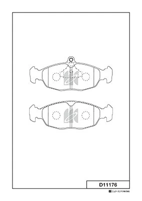 MK Kashiyama fékbetétkészlet, tárcsafék - D11176 - TothCarparts
