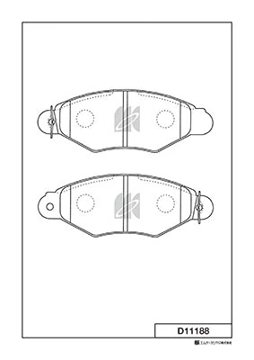 MK Kashiyama fékbetétkészlet, tárcsafék - D11188 - TothCarparts