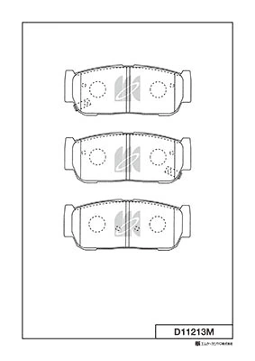 MK Kashiyama fékbetétkészlet, tárcsafék - D11213M - TothCarparts
