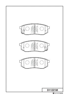 MK Kashiyama fékbetétkészlet, tárcsafék - D11221M - TothCarparts