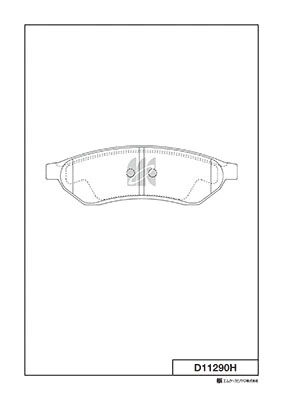 MK Kashiyama fékbetétkészlet, tárcsafék - D11290H - TothCarparts