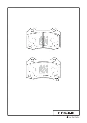 MK Kashiyama fékbetétkészlet, tárcsafék - D11324MH - TothCarparts