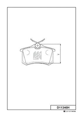 MK Kashiyama fékbetétkészlet, tárcsafék - D11346H - TothCarparts