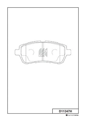 MK Kashiyama fékbetétkészlet, tárcsafék - D11347H - TothCarparts