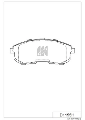 MK Kashiyama fékbetétkészlet, tárcsafék - D1155H - TothCarparts