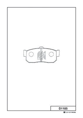 MK Kashiyama fékbetétkészlet, tárcsafék - D1185 - TothCarparts