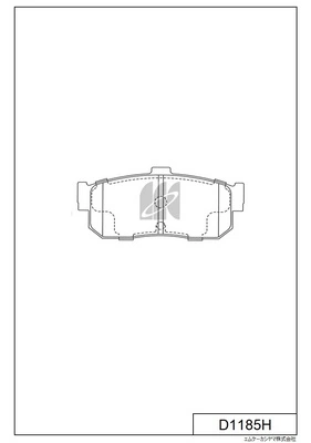 MK Kashiyama fékbetétkészlet, tárcsafék - D1185H - TothCarparts