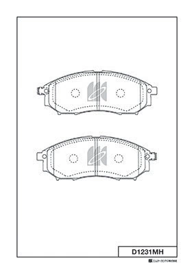 MK Kashiyama fékbetétkészlet, tárcsafék - D1231MH - TothCarparts