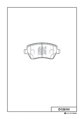 MK Kashiyama fékbetétkészlet, tárcsafék - D1261H - TothCarparts