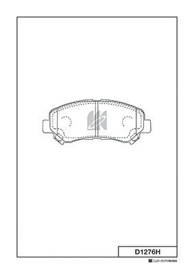 MK Kashiyama fékbetétkészlet, tárcsafék - D1276H - TothCarparts