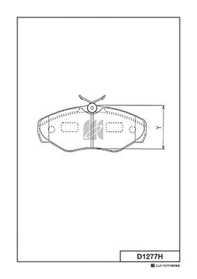MK Kashiyama fékbetétkészlet, tárcsafék - D1277H - TothCarparts