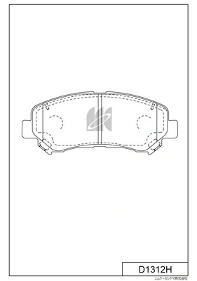 MK Kashiyama fékbetétkészlet, tárcsafék - D1312H - TothCarparts