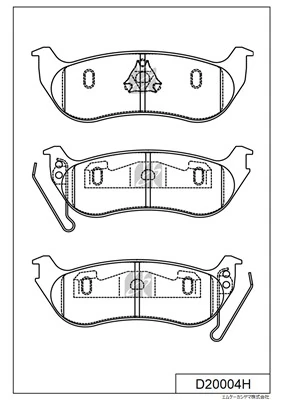 MK Kashiyama fékbetétkészlet, tárcsafék - D20004H - TothCarparts