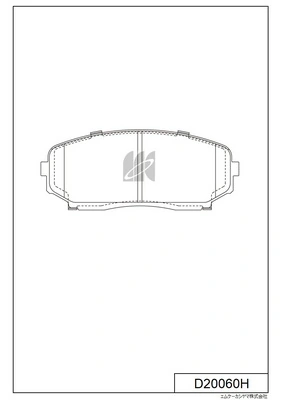MK Kashiyama fékbetétkészlet, tárcsafék - D20060H - TothCarparts