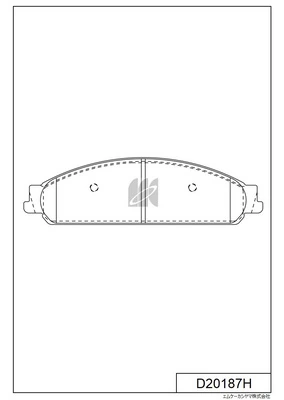 MK Kashiyama fékbetétkészlet, tárcsafék - D20187H - TothCarparts