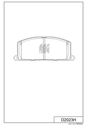MK Kashiyama fékbetétkészlet, tárcsafék - D2023H - TothCarparts