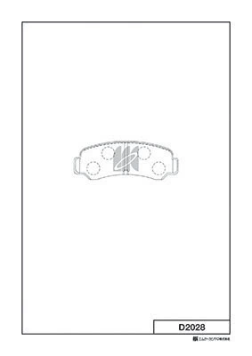 MK Kashiyama fékbetétkészlet, tárcsafék - D2028 - TothCarparts