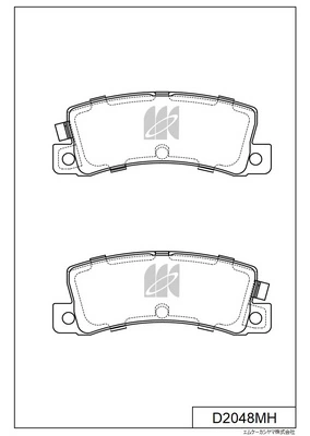 MK Kashiyama fékbetétkészlet, tárcsafék - D2048MH - TothCarparts