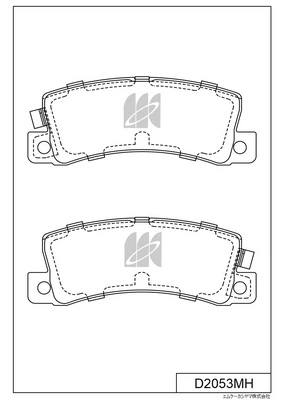 MK Kashiyama fékbetétkészlet, tárcsafék - D2053MH - TothCarparts