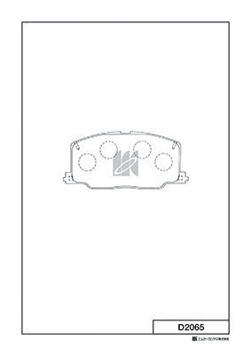 MK Kashiyama fékbetétkészlet, tárcsafék - D2065 - TothCarparts