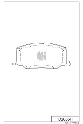 MK Kashiyama fékbetétkészlet, tárcsafék - D2065H - TothCarparts