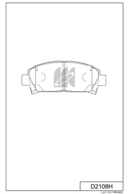 MK Kashiyama fékbetétkészlet, tárcsafék - D2108H - TothCarparts