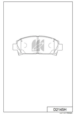 MK Kashiyama fékbetétkészlet, tárcsafék - D2145H - TothCarparts