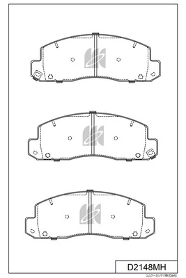 MK Kashiyama fékbetétkészlet, tárcsafék - D2148MH - TothCarparts