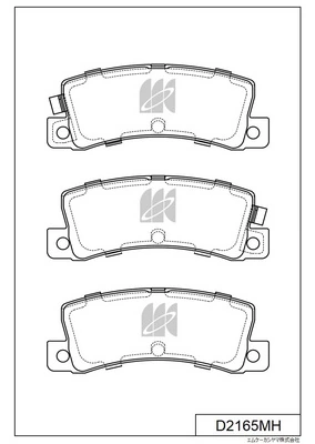MK Kashiyama fékbetétkészlet, tárcsafék - D2165MH - TothCarparts