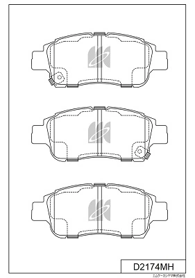 MK Kashiyama fékbetétkészlet, tárcsafék - D2174MH - TothCarparts