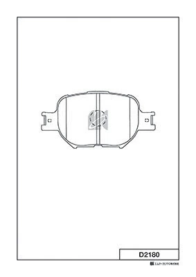 MK Kashiyama fékbetétkészlet, tárcsafék - D2180 - TothCarparts