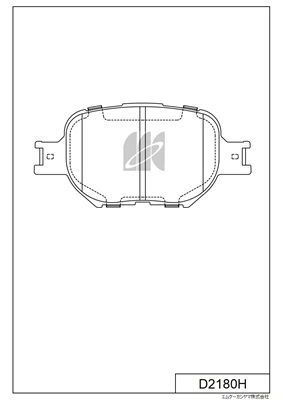 MK Kashiyama fékbetétkészlet, tárcsafék - D2180H - TothCarparts