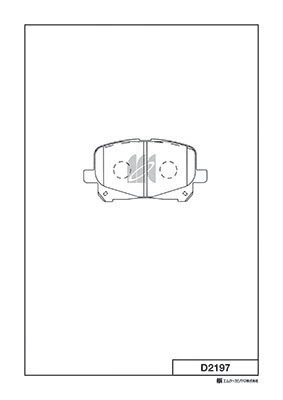 MK Kashiyama fékbetétkészlet, tárcsafék - D2197 - TothCarparts