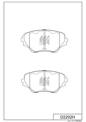 MK Kashiyama fékbetétkészlet, tárcsafék - D2202H - TothCarparts