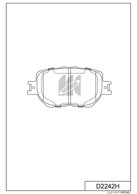 MK Kashiyama fékbetétkészlet, tárcsafék - D2242H - TothCarparts