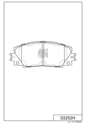 MK Kashiyama fékbetétkészlet, tárcsafék - D2252H - TothCarparts