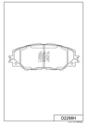 MK Kashiyama fékbetétkészlet, tárcsafék - D2268H - TothCarparts