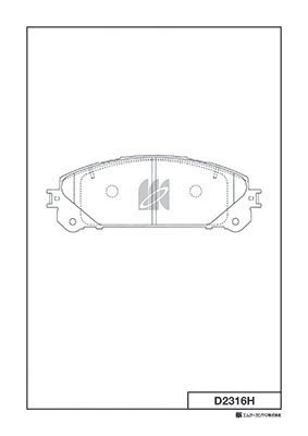 MK Kashiyama fékbetétkészlet, tárcsafék - D2316H - TothCarparts