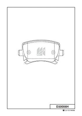 MK Kashiyama fékbetétkészlet, tárcsafék - D30006H - TothCarparts