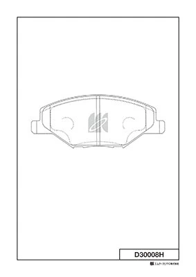MK Kashiyama fékbetétkészlet, tárcsafék - D30008H - TothCarparts